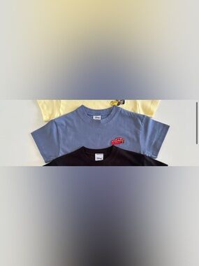 Disney At Noon Light Blue Tee with Red Lightning McQueen Patch